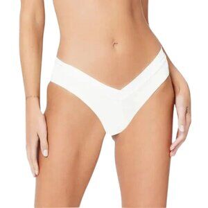 NWT l*space Pratt Ribbed V Front Bikini Bottom in Cream Sz. XL